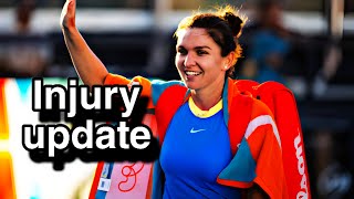 Simona Halep issues injury update after bad luck in return Did not go as I hoped halep [upl. by Adyol]