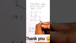 Ratio and proportion  Ratio  combining two ratios  shorts trending youtubeshorts ratio [upl. by Adieren]