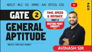 Time Speed amp Distance Part2  Meeting Point Concept  General Aptitude by Avinash Sir [upl. by Mcferren]