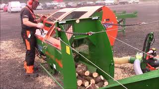 Posch S375 Turbo Firewood Processor Knife Removed MultiStem amp Kindling Rings [upl. by Sandye]