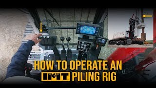 Piling Rig Operation  How to operate a Piling Rig in Bored Pile Method [upl. by Aikemit442]