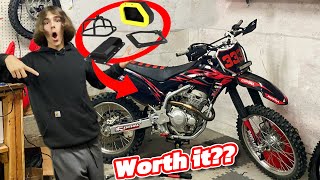 How to install CRF250f upgraded Airbox MORE TOP SPEED [upl. by Rolecnahc]