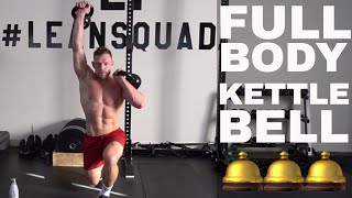 15 Minute Full Body Kettle Bell Workout to Burn Fat and Build Lean Muscle [upl. by Pettit]