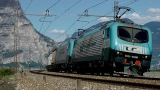 Treni lungo la ferrovia del Brennero \ Trains crossing Brenner Railways [upl. by Anaer]