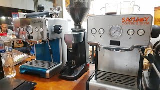 mesin kopi espresso ferratti ferro FCM3605 kode E6 [upl. by Huey]