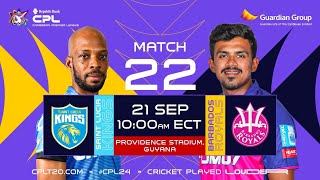 LIVE  St Lucia Kings vs Barbados Royals  CPL 2024 [upl. by Danila818]