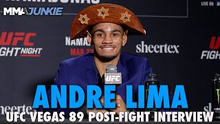 Andre Lima Reacts to Igor Severino BITING HIM in Disqualification Loss  UFC on ESPN 53 [upl. by Alleciram]