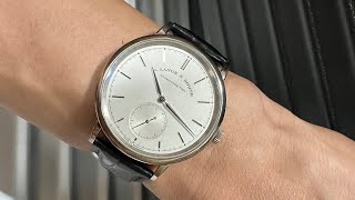 名表TVA Lange amp Sohne Saxonia 216026 小三針18K 白金37MM 自動上鍊L9411機芯 ALS Saxonia 18K White Gold 216026 [upl. by Ermin]