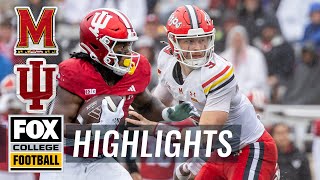 Maryland Terrapins vs Indiana Hoosiers Highlights  FOX College Football [upl. by Aisauqal]