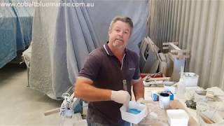 How To Part 2 Gelcoat mixing for Craigs Fibreglass Boat [upl. by Teodoro]