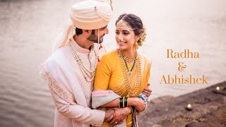 Intimate Temple Wedding in Konkan Radha and Abhishek 4K Wedding Trailer [upl. by Lindner]