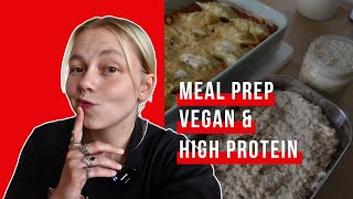 Meal Prep vegan amp HIGH PROTEIN  4 Rezepte vorkochen [upl. by Nowyt]