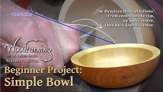 Simple But Elegant Bowl Beginners Woodturning Project [upl. by Sateia]