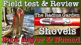 Radius Garden Root Slayer shovel field test amp review metal detecting shovel digging Nomad gardening [upl. by Rice]