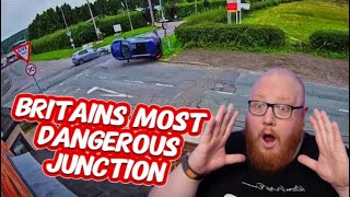 Is this britains most dangerous junction Who is at fault Former claim handler reviews [upl. by Murtagh]