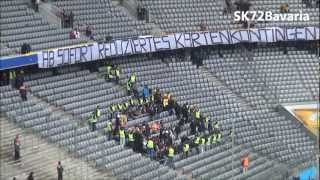 1860 München  Dynamo Dresden Aktion der Dynamo Fans HD 1080p [upl. by Anilem]