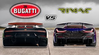 Bugatti Chiron SS vs Rimac Nevera TOP SPEED Drag Race 250 MPH [upl. by Notslar]