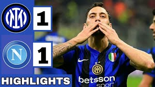 Inter Milan Vs Napoli 11 Extended Highlights Today Match 2024 [upl. by Kosse]