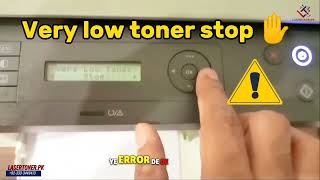 How to remove very low toner error message hp laserjet printer mfp 135A  136A 136nw 137fnw [upl. by Skvorak576]