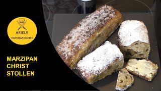 Christstollen dieses Rezept mit Marzipan zum selber backen es ist nicht schwer Hausmannskost [upl. by Burack511]