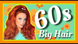 Easy 1960s Big Hair Tutorial [upl. by Uticas]