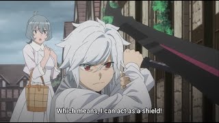 Bell vs Hogni  Danmachi [upl. by Nairbal]