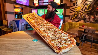 THE METRE DEFEATER PIZZA CHALLENGE  BeardMeatsFood [upl. by Pry]