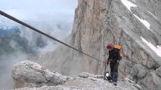 Discovery Dolomites Via Ferrata Punta Penia  Marmolada [upl. by Hazeghi]