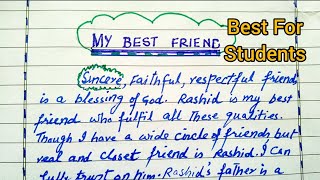 My Best Friend Essay in English  English Essay  My Best Friend [upl. by Lipfert]