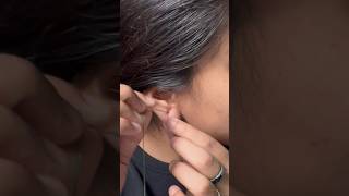 Piercing hole cleaning hack weirdhack hacks youtubeshorts dailyshorts [upl. by Chicky]