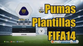 Fifa 14  Pumas Plantilla y Ratings Completos  Liga MX  ShabaHD [upl. by Boucher54]