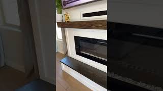 DIY Shiplap Fireplace complete [upl. by Rhyne]