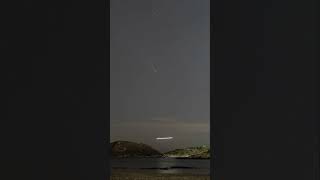 Comet ☄️ C2023 A3 night astronomy astrophotography galaxy timelapse comet milkyway greece [upl. by Sonafets559]