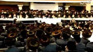 Viznitz Wedding in Bnie Brak the Rebbe Attending [upl. by Yelkcub]