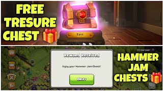 COC HAMMER JAM CHESTS 🎁 HAMMER JAM CHESTS IN COC 🎁 HAMMER JAM CHESTS IN CLASH OF CLANS 🎁 HAMMER JAM [upl. by Marcella655]