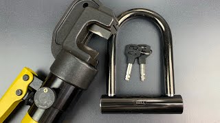 781 Hydraulic Cutter vs Bell’s14mm Shackle “Catalyst 200” Bicycle ULock [upl. by Coates]