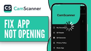 How To Fix And Solve CamScanner App Not Opening Final Solution [upl. by Iaoh]