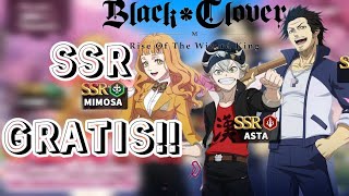 OBTEN TU SSR GRATIS  BLACK CLOVER MOBILE GLOBAL [upl. by Peer152]