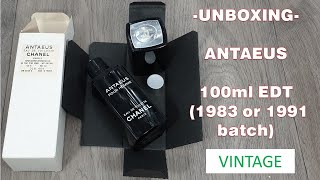 Unboxing  Vintage  Antaeus Pour Homme by Chanel 1983 batch [upl. by Llekram67]