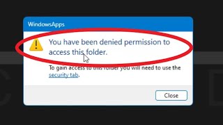 FIXED  You Have Been Denied Permission To Access This Folder [upl. by Enayd]