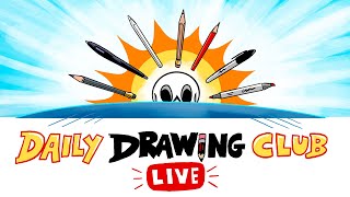 Live Drawing Session Creating A Cityscape With Daily Drawing Club [upl. by Akered]