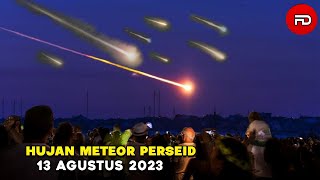 Detik Detik Penampakan Hujan Meteor Perseid 13 Agustus 2023 Terekam Kamera [upl. by Dion30]