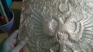 5 Bakır Rölyef  Selçuklu Arması  Doku Çalışması  Copper Relief Pattern [upl. by Carree215]