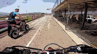 CROQUETAS EN PITBIKE EN EL TEMPLO DEL MOTOR Malaga [upl. by Dorahs]