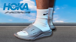 Hoka Ora Recovery Slide 3 Review Most Comfortable Slide Available [upl. by Aeki]