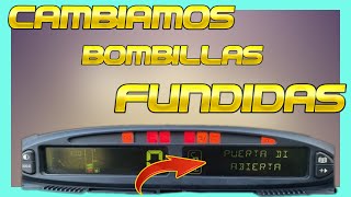 COMO CAMBIAR BOMBILLAS DEL CUADRO de INTRUMENTOS CITROEN XSARA 🚥 [upl. by Yael]