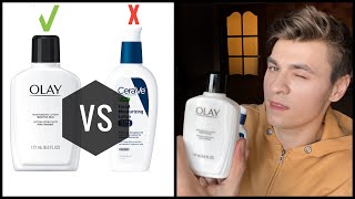 Cerave PM VS Olay Moisturizing Lotion  Review  Which one is Better Oilyacne prone Low Budget [upl. by Greiner713]