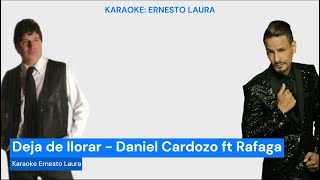 Daniel Cardozo ft Rodrigo Tapari  Deja de llorar  karaoke 1 tono menos [upl. by Lorenza884]