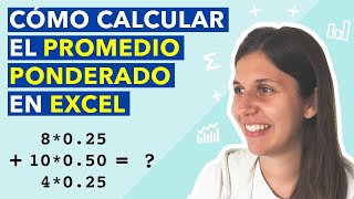 Como calcular el promedio ponderado en Excel [upl. by Lainey]