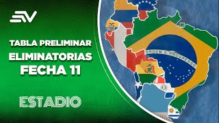 Así queda la tabla de posiciones de las Eliminatorias Sudamericanas  Estadio  Ecuavisa [upl. by Azeret]